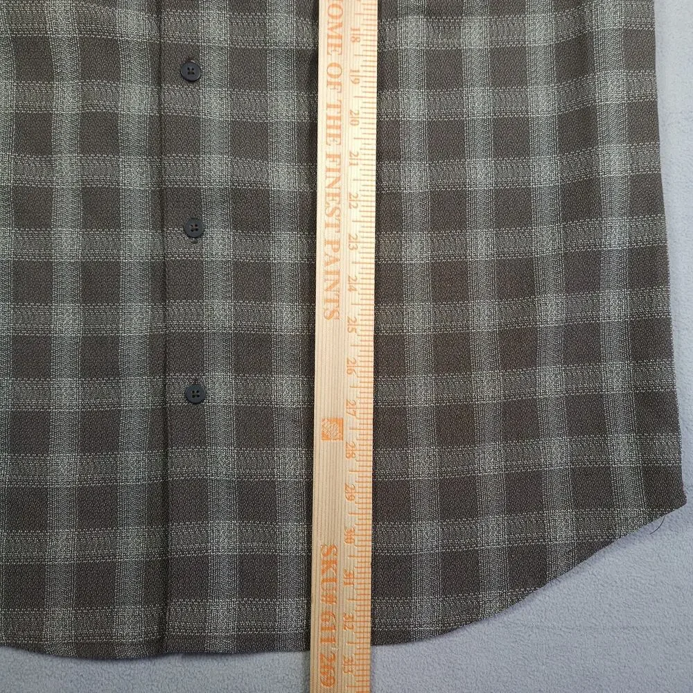 VTG The North Face Button Down Shirt Mens L Brown Plaid Gorpcore Retro Pocket